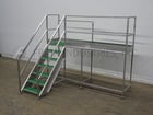 Material Handling, Stainless Steel mezzanine equipped with a 120" x 30" standing platform set 57" off the - Image 1