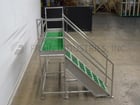Material Handling, Stainless Steel mezzanine equipped with a 120" x 30" standing platform set 57" off the - Image 4