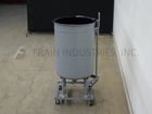 200 gallon Stainless Steel glass lined tank, 35" dia. x 48" straight wall, dish bottom, mounted on painted - Image 3