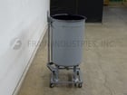 200 gallon Stainless Steel glass lined tank, 35" dia. x 48" straight wall, dish bottom, mounted on painted - Image 4