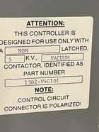 400 Amp. Allen-Bradley Bradley 800A BUS, Centerline-HVC, 5000 Volts starters 1502-V4C1D1 269 relay - Image 2