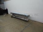 24" wide x 9.2' long, Two Rivers Enterprises, belt conveyor, 45" infeed/discharge height, 6" H UHMW product - Image 5