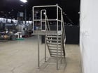 7 Step Stainless Steel mezzanie equipped with 37" wide x 37" long standing platform set 56" off the ground - Image 2