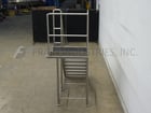 7 Step Stainless Steel mezzanie equipped with 37" wide x 37" long standing platform set 56" off the ground - Image 4