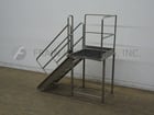 7 Step Stainless Steel mezzanie equipped with 37" wide x 37" long standing platform set 56" off the ground - Image 5
