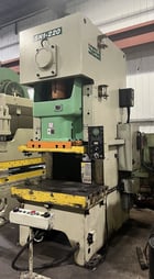 220 Ton, Seyi #SN1-220, single pt gap frame press, 8.66" stroke, 17.72" die height, 4.33" adj., 25-55 SPM - Image 2