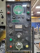 220 Ton, Seyi #SN1-220, single pt gap frame press, 8.66" stroke, 17.72" die height, 4.33" adj., 25-55 SPM - Image 7