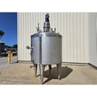 528 gallon Food & Biotech, Stainless Sanitary Jacketed Insulated Mix Tank w/ Agitator, 59" x 51" vertical - Image 2
