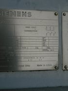 500 HP 3580 RPM Siemens, Frame 5810S, Induction Motor, 2300/4000 Volts, 1.0 S.F., 60 Hz, 3 phase, Used - Image 6