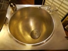 80 gallon Cleveland #KGM80CP, stationary Natural gas steam kettle, Stainless Steel spring assist EZ-Lift cover - Image 5