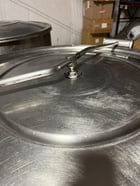 80 gallon Crown #KDL-80, stationary direct steam kettle, 2" tangent draw off valve - Image 2