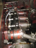 National #164, 4 die high speed nut former, 200 PPM, air clamping on feed rolls, 1988 - Image 4