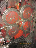National #164, 4 die high speed nut former, 200 PPM, air clamping on feed rolls, 1988 - Image 5