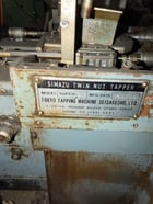 3/16" Shimazu #Super-2F, twin spindle nut tapper, 80-100 PPM, hopper, magnetic chip separator, 1990 - Image 7