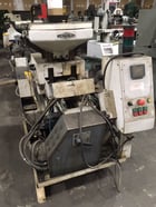 3/8" Shimazu #Super-3F, twin spindle nut tapper, 80-100 PPM, hopper, magnetic chip separator - Image 1