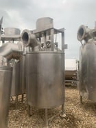 400 gallon Lee #250U, Stainless Steel jacketed mix tank, 48" dia. x 55" straight side, 125 psi, 1999 - Image 1