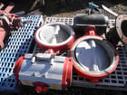 12" -15" Bray Int' l, Butterfly Valves, lot of (7), w/(2) Stainless Steel butterfly gates - Image 1