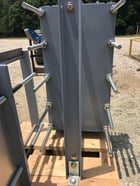 43 sq.ft., API, SM25-500-18, plate heat exchanger, Carbon Steel frame, (18) plates, 316 Stainless Steel plates - Image 4