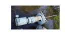 .33 HP Chemineer #VLB-3, Mixer Agitator, 3" shaft, 4-Blade, 430 RPM, bolted plate - Image 1