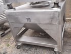 25 cu.ft., Flo-Bin, Tote Tank, Stainless Steel, 190 gallon, 45" x 46" x 10" striaght side, 280" deep cone - Image 1