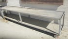 Stainless Steel Cart, Other 2-Shelves, 16" width x 108" L, on casters - Image 1
