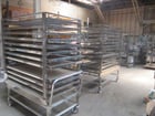Heavy Duty Stainless Steel Mobile Cart, Other (12) 57" x 30" x 1-1/2" deep trays, (4) casters, qty. 2 - Image 3