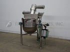 100 gallon Lee #100CHD9MTI, 316 Stainless Steel, double motion, scrape surface, half jacketed tilt kettle - Image 1