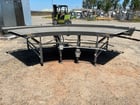 56" wide x 12' long, Bakery Equipment & Controls #TC-90-1, 90 Degree Right Turn Belt Conveyor, 36" H belt - Image 1