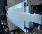 7.75" wide x 11'/10.67' long, Pacific Conveyor, Plastic Mesh Belt Triple Conveyor System, (1) 11' L & (2) 10' - Image 3