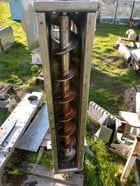 7.5" diameter x 4' long, Screw Conveyor, Stainless Steel, 8" width Stainless Steel trough, 6" diameter Inlet - Image 2