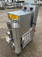 APV Crepaco #S430, Fruit Feeder, Stainless Steel, 16" x 17" x 16" deep hopper, 4" diameter x 20" L bottom - Image 2