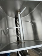APV Crepaco #S430, Fruit Feeder, Stainless Steel, 16" x 17" x 16" deep hopper, 4" diameter x 20" L bottom - Image 5