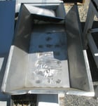Vibratory Feeder, 12" width x 21" L flat section, 12" width x 9" L declined discharge, 7" H flared sidewalls - Image 1