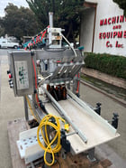 Meheen #M4, Filler, Crowner & Rinser, 4-Head Inline, 36" L flat discharge table, 6" H labels, 3-1/4" width X - Image 3
