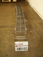 18" wide x 25' long, Accordian style roller conveyor, expandable from 65" to 25' long, 5/8" wide rollers - Image 2
