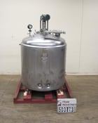 550 gallon Mueller, 304 Stainless Steel jacketed dual agitation, dome top, dish bottom, 2-1/2" sanitary - Image 1