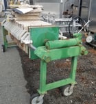 16" x 15" Enerpac, Plate & Frame Filter Press, 16" x 15", (28) Polypropylene Plates w/1/2" recess, 2" center - Image 2