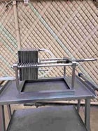 7-5/8" Schenk, Plate & Frame Pad Filter, (4) 7-5/8" thick perforated plates, 1/2" diameter Inlet/outlet - Image 2