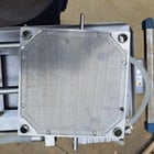 7-5/8" Schenk, Plate & Frame Pad Filter, (4) 7-5/8" thick perforated plates, 1/2" diameter Inlet/outlet - Image 6