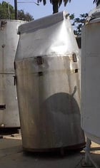 50 cu.ft. Hopper, Stainless Steel, 3' 6" diameter x 5' straight side, 6" diameter Screw conveyor - Image 2
