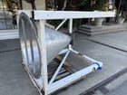 7.5 cu.ft. Conical Hopper, Stainless Steel, 42" inside diameter x 46" deep, 6.5" diameter Flanged discharge - Image 6