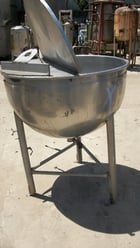 80 gallon Jacketed Kettle, Stainless Steel, 38" diameter x 21" deep Bowl, 2" center bottom discharge, (3) - Image 4