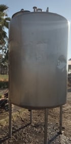 850 gallon CE Howard, 304 Stainless Steel Tank, Jacketed, Agitated, 75 psi, 5' diameter x 6-1/2' straight side - Image 4