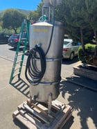 100 gallon Stainless Steel Mix Tank, Agitated, 24" diameter x 54" straight side, dish top and bottom - Image 2