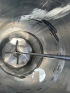 100 gallon Stainless Steel Mix Tank, Agitated, 24" diameter x 54" straight side, dish top and bottom - Image 6