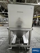 Tote Tank, Stainless Steel, 2000 Liter, with valve, cone bottom, fork access - Image 3