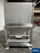 Tote Tank, Stainless Steel, 2000 Liter, with valve, cone bottom, fork access - Image 4