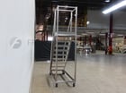 8 Step EHS Solutions CST111, Stainless Steel with 34" x 30" standing platform, 41" high guard rail, locking - Image 2