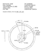 2250 KW, 1800 RPM, Caterpillar, PN 211-4892, 13800 Volts - Image 3