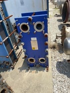 142 sq.ft., Alfa-Laval, M10-BFD, heat exchanger, 300 psi, 320&deg;F, 316 Stainless Steel plates, Carbon Steel - Image 1